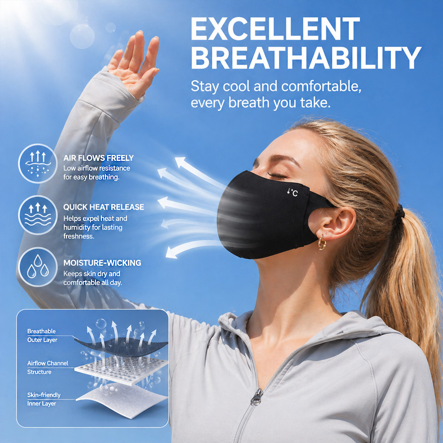 Cooling Summer Sun Mask Outdoo - Sports Mask Breathable review and price