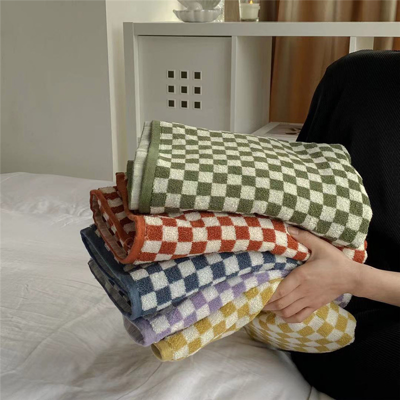 Retro Checkerboard Plaid Long- - Cloth Face Mask Washable review and price