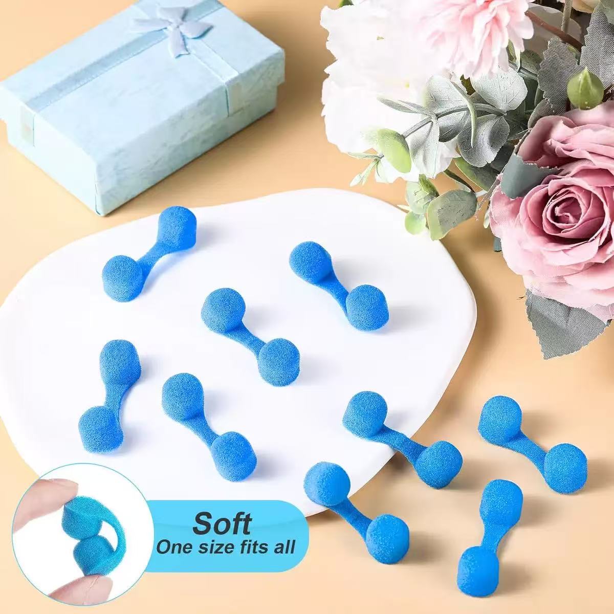 Blue Disposable Sponge Nose Fi - Disposable Mask Blue review and price