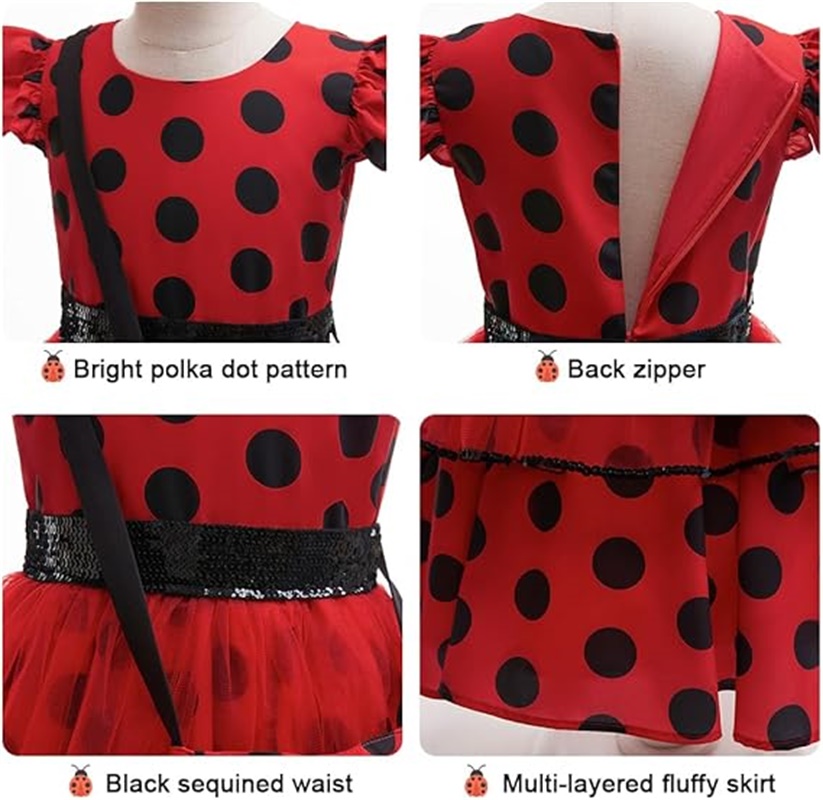 Girls Cosplay Costume Polka Do - Kids Face Mask review and price