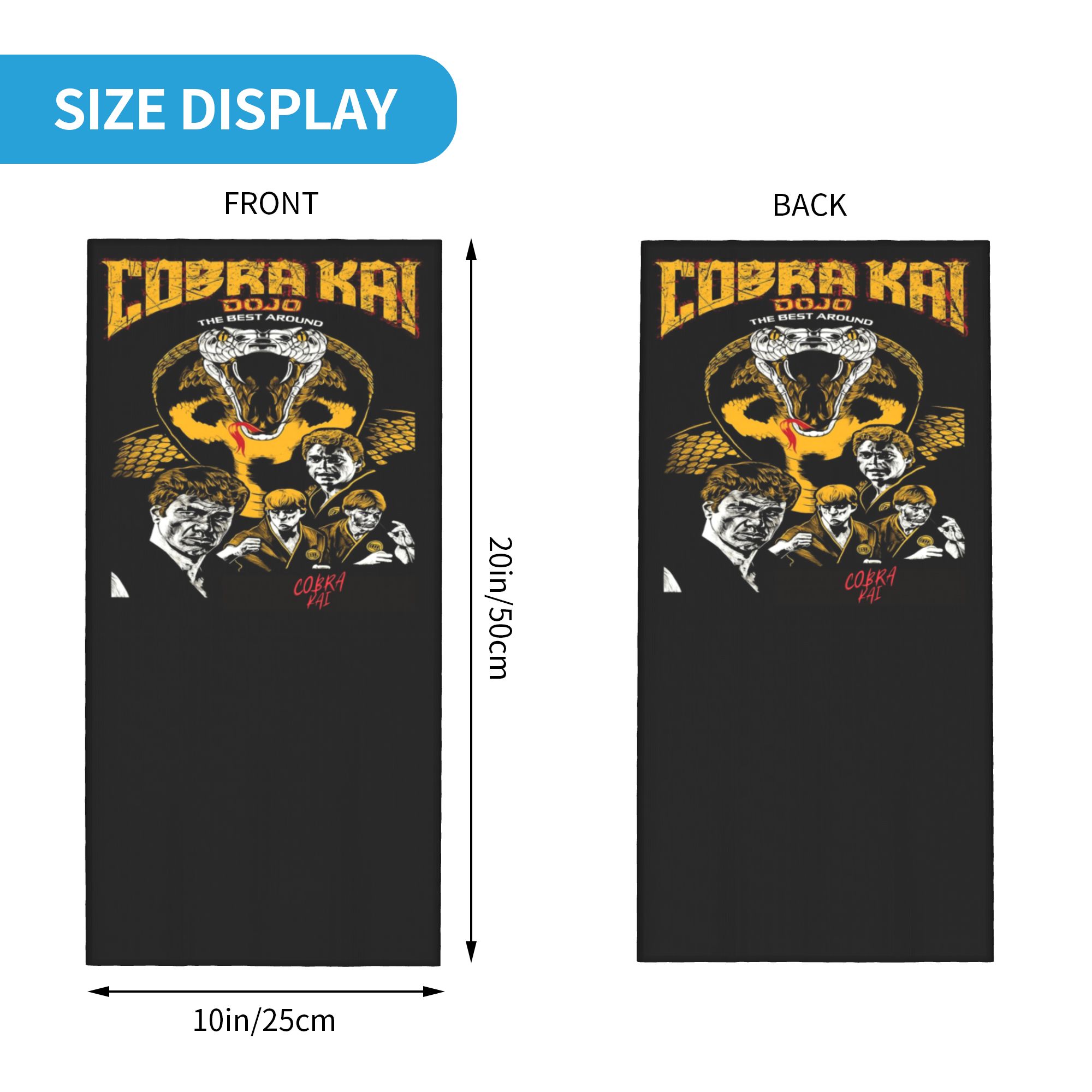 Custom Cobra Kai Bandana Neck  - Neck Gaiter Face Cover review and price