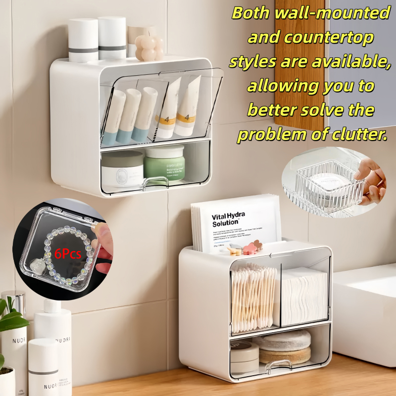 8-Piece Set, One Wall-Mounted  - Face Mask Storage Box review and price