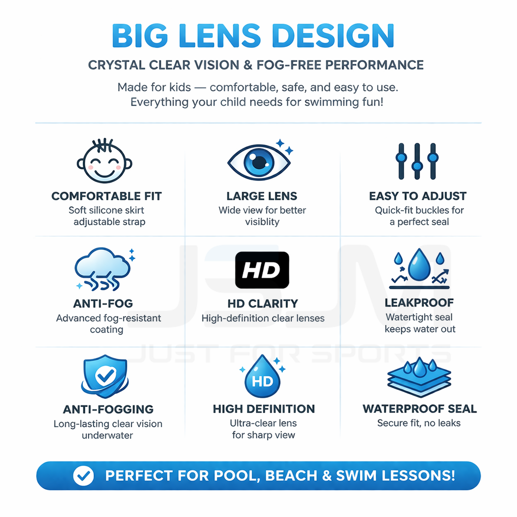 JSJM Kids Swimming Goggles Big - Silicone Mask Bracket review and price