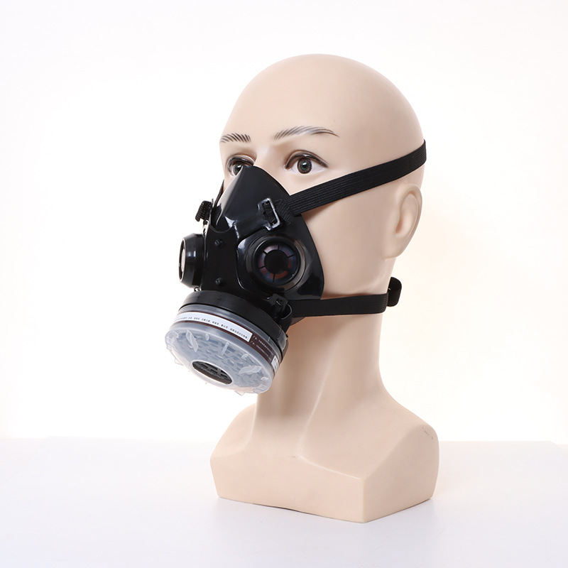 New Half Face Black Gas Mask R - Dust Mask Construction review and price