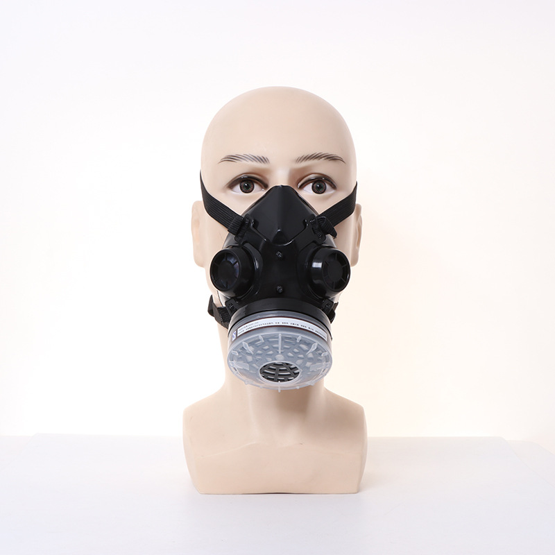 New Half Face Black Gas Mask R - Dust Mask Construction review and price