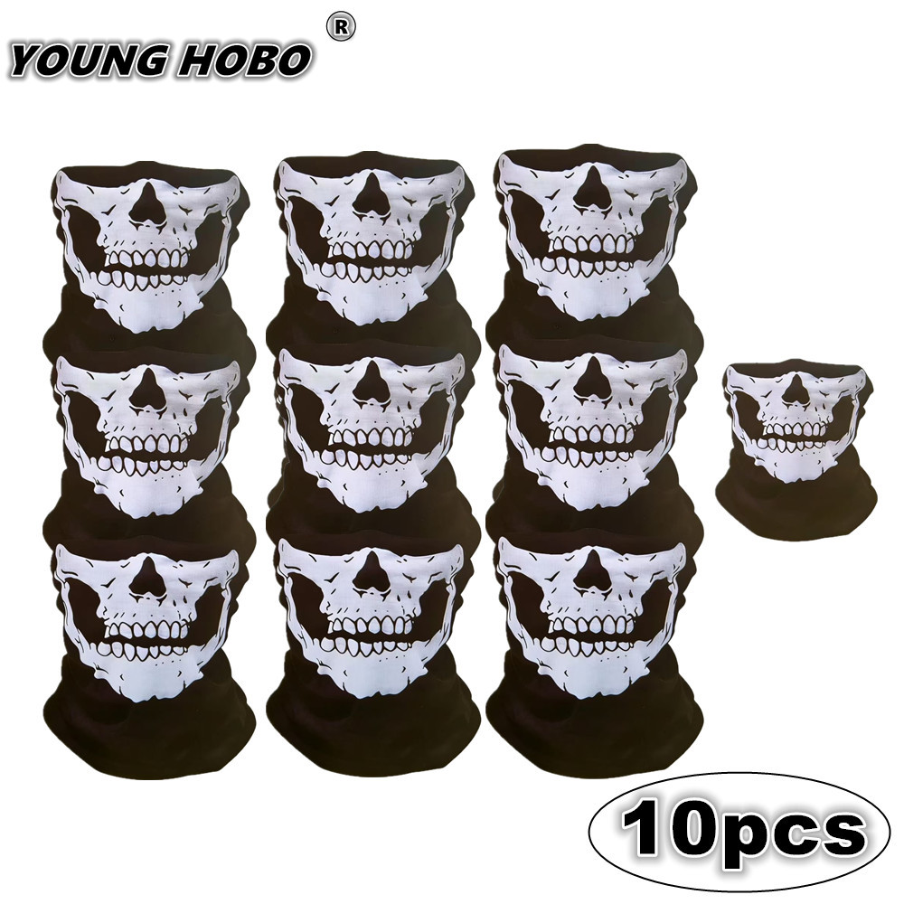 10pcs Skull Seamless Windproof - Sports Mask Breathable review and price