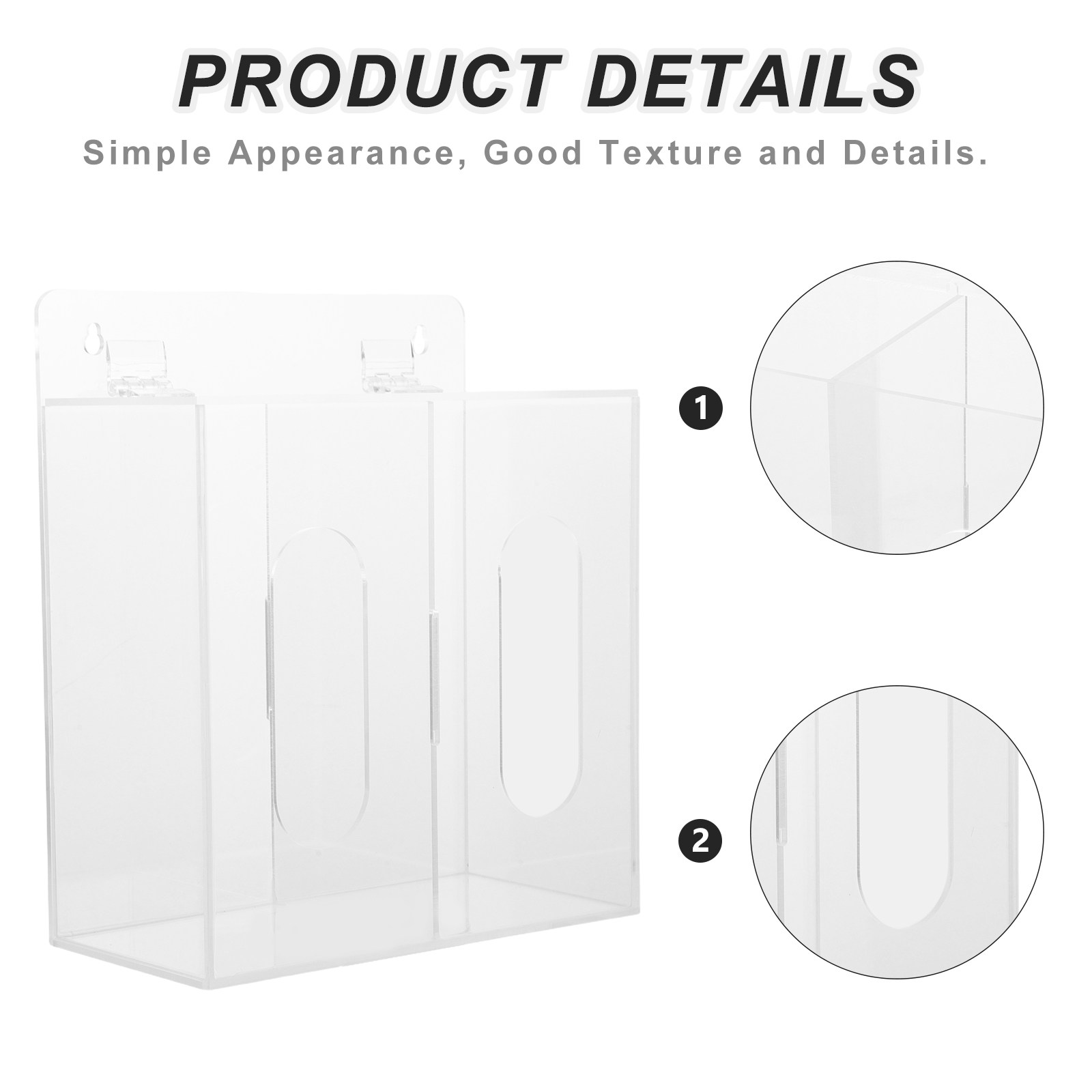 Clear Acrylic Mask Storage Box - Face Mask Storage Box review and price