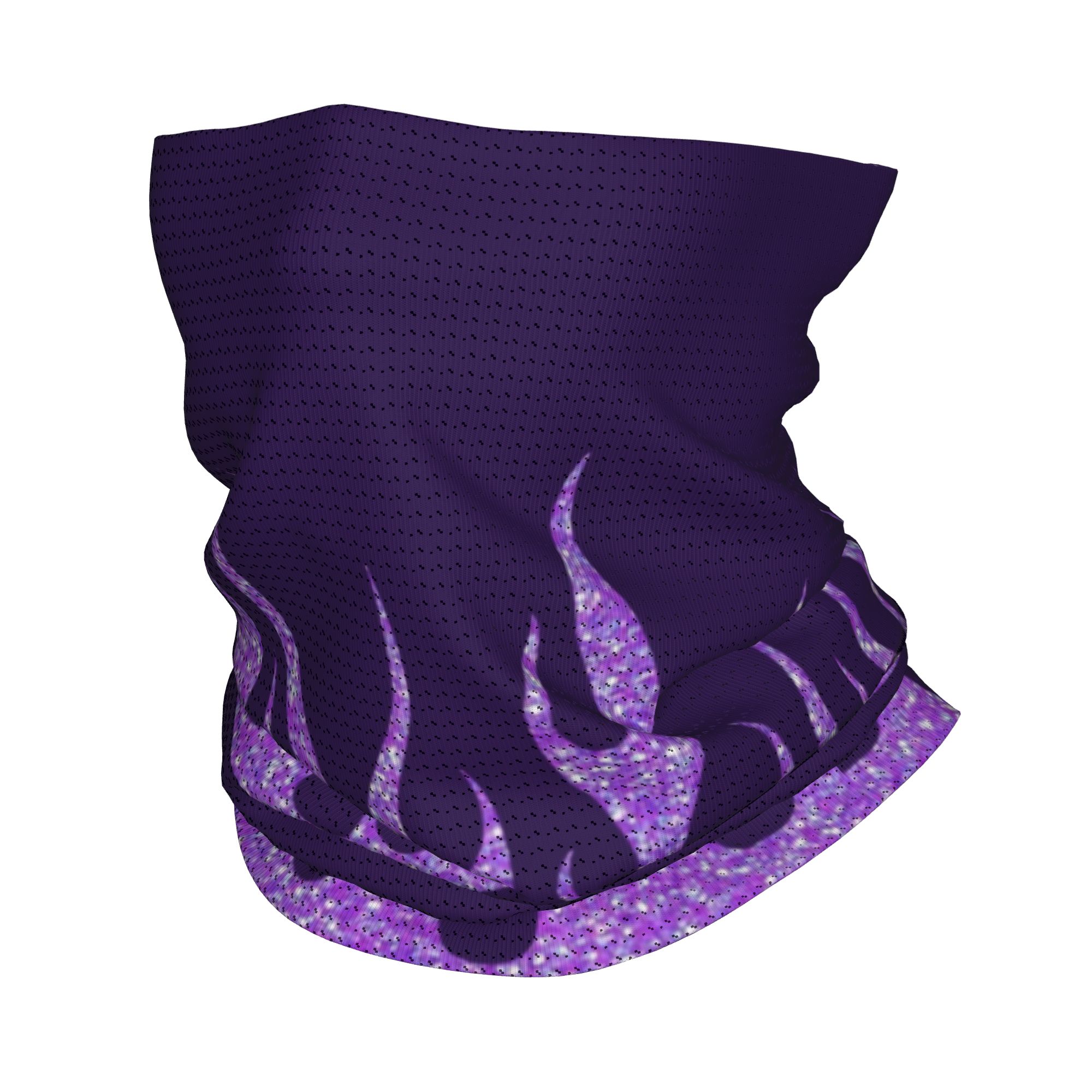 Custom Purple Glitter Flames B - Neck Gaiter Face Cover review and price