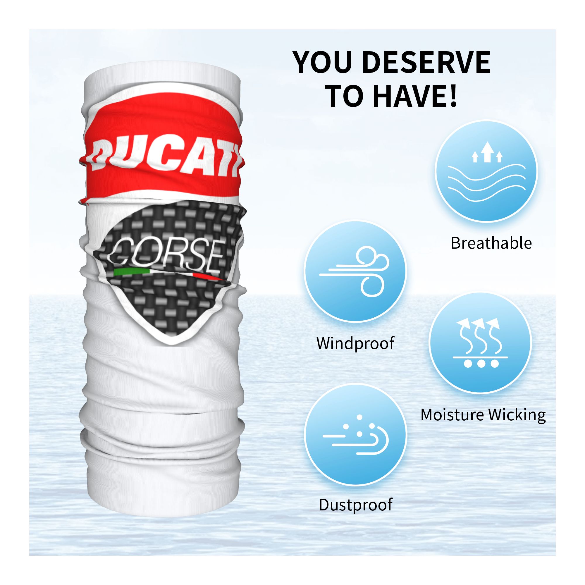 Custom Racing Sprot Ducatis Ba - Neck Gaiter Face Cover review and price