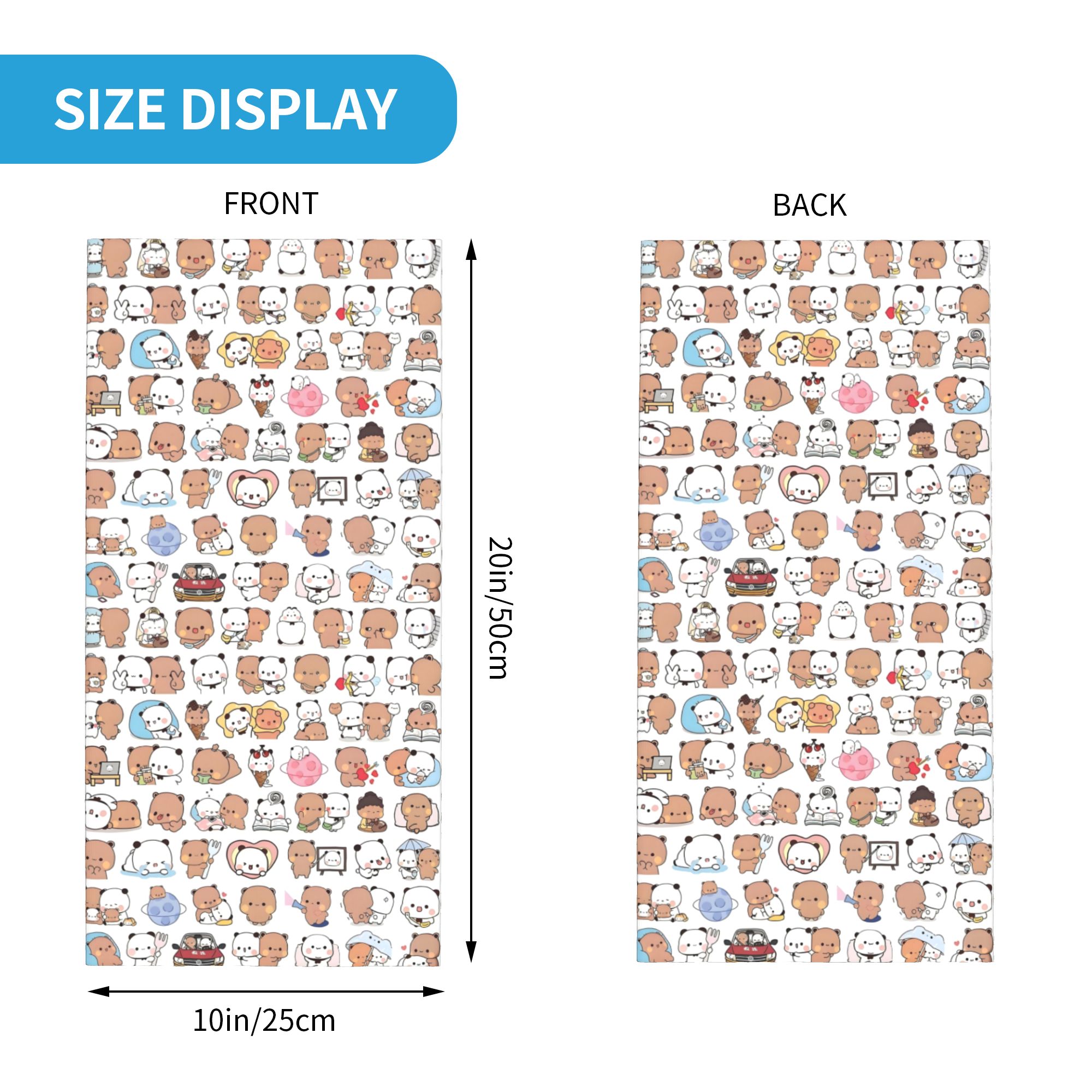 Custom Bear Cartoon Peach And  - Neck Gaiter Face Cover review and price