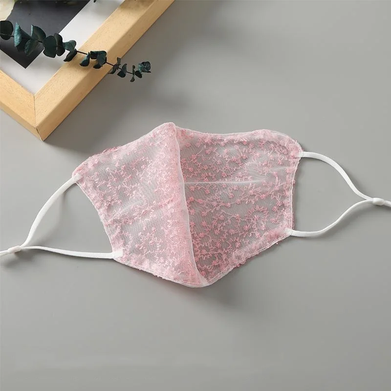 1/2pc Black White Lace Face Ma - Cloth Face Mask Washable review and price