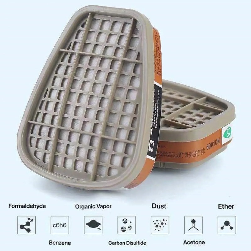 Activated Carbon 6001 Cartridg - Dust Mask Construction review and price