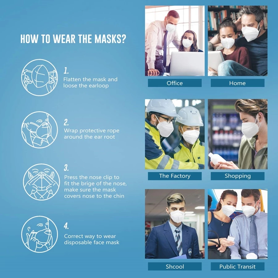 10-200PCS mascarillas fpp2 Bla - Disposable Surgical Mask review and price