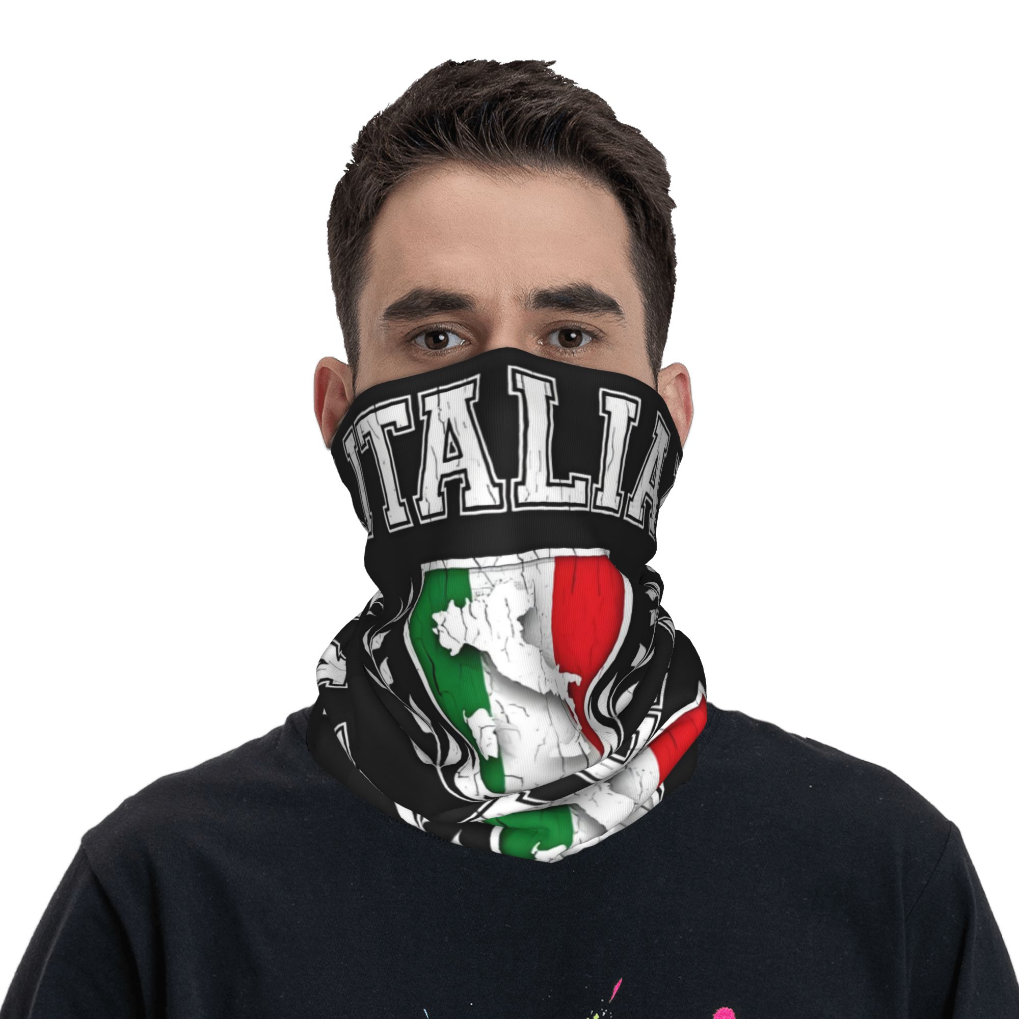 Custom Italy Flag Bandana Neck - Neck Gaiter Face Cover review and price