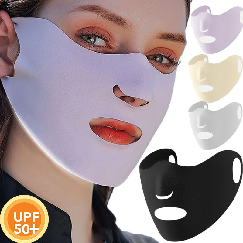 Ice Silk Sunscreen Mask Female - Sports Mask Breathable review and price