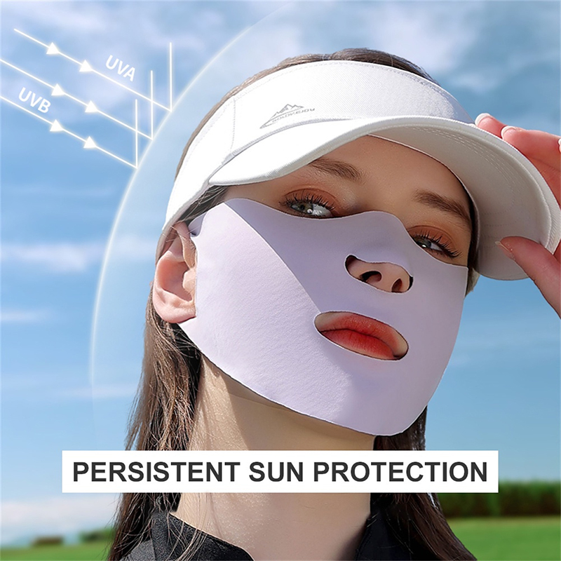 Ice Silk Sunscreen Mask Female - Sports Mask Breathable review and price