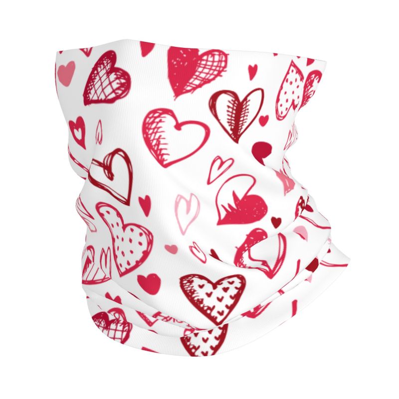 Pink Red Love Hearts Bandana N - Neck Gaiter Face Cover review and price