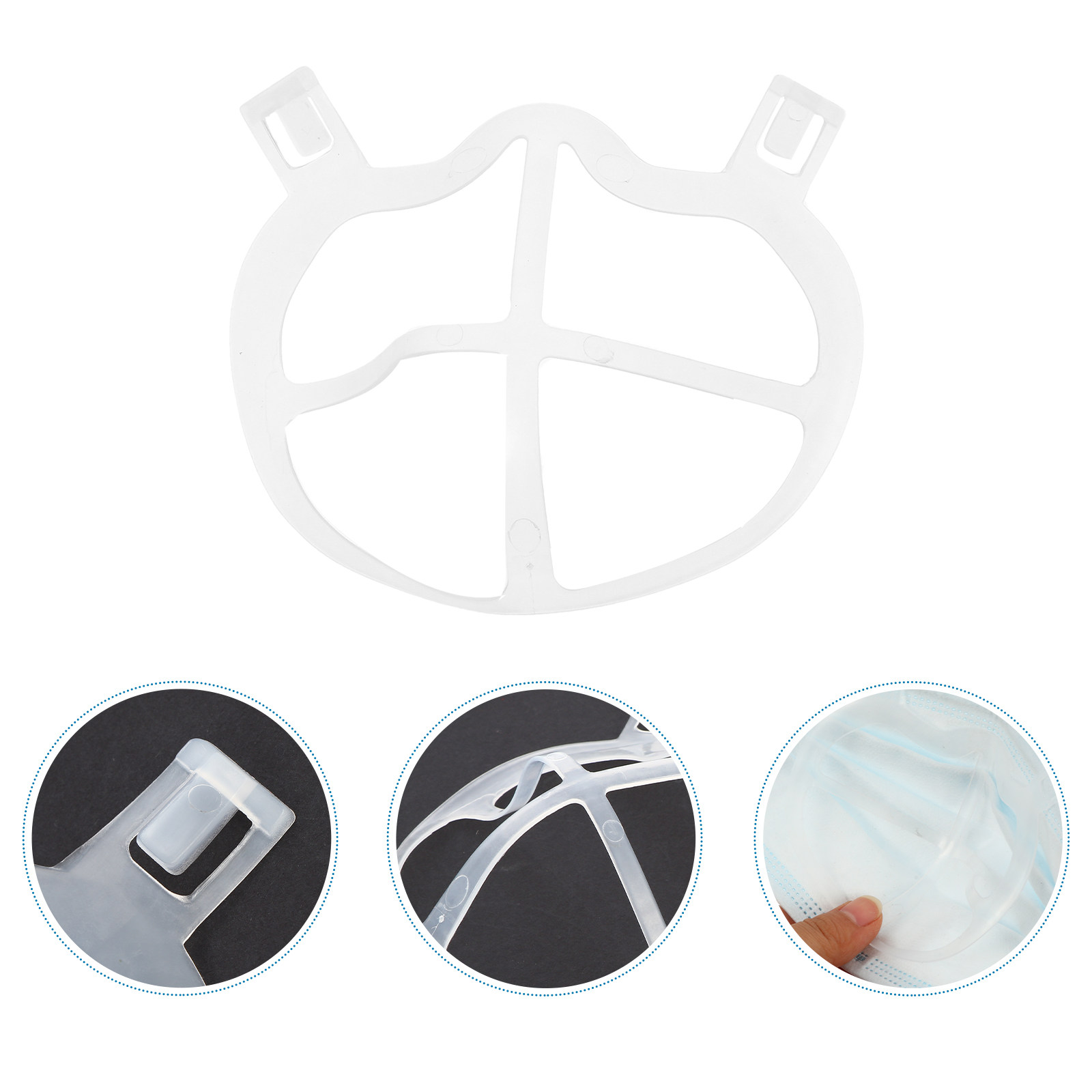 10Pcs Skin-Friendly Thin Silic - Silicone Mask Bracket review and price