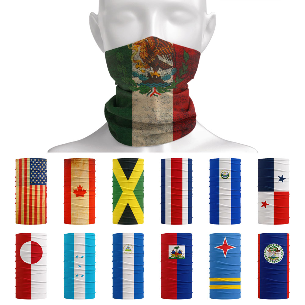 North America National Flags B - Neck Gaiter Face Cover review and price