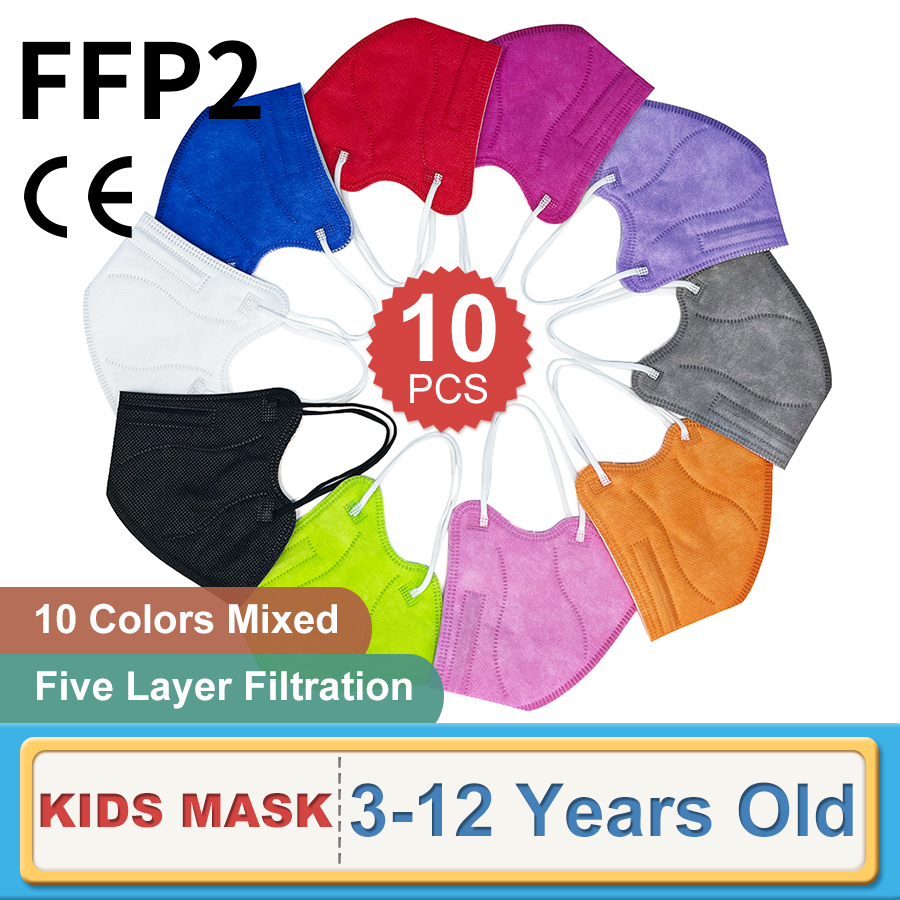 10PCS Children FFP2 Face Mask  - Kn95 Respirator Mask review and price