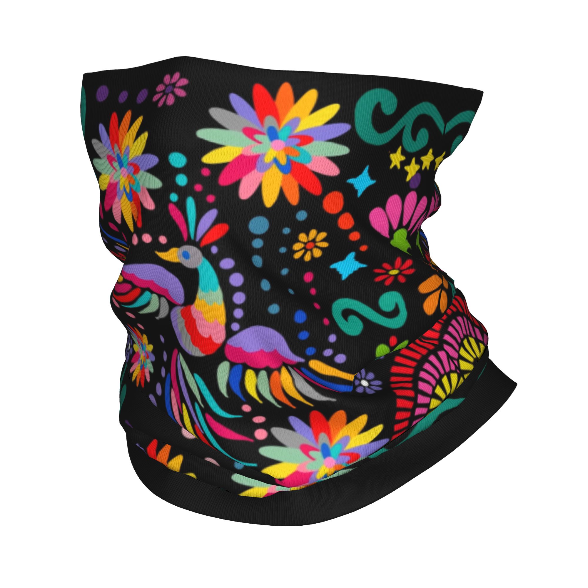 Custom Mexican Floral Flower T - Neck Gaiter Face Cover review and price