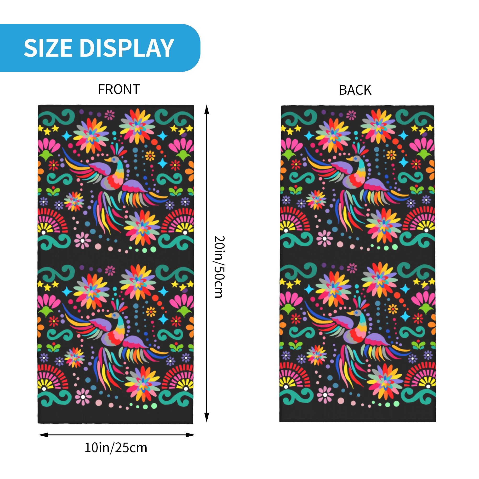 Custom Mexican Floral Flower T - Neck Gaiter Face Cover review and price