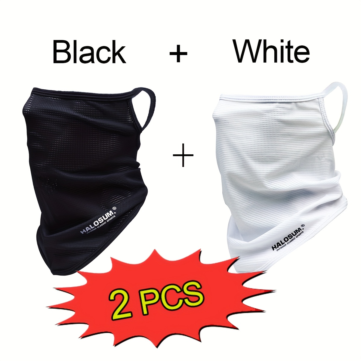 1/2Pcs Ice Silk Face Mask Brea - Sports Mask Breathable review and price