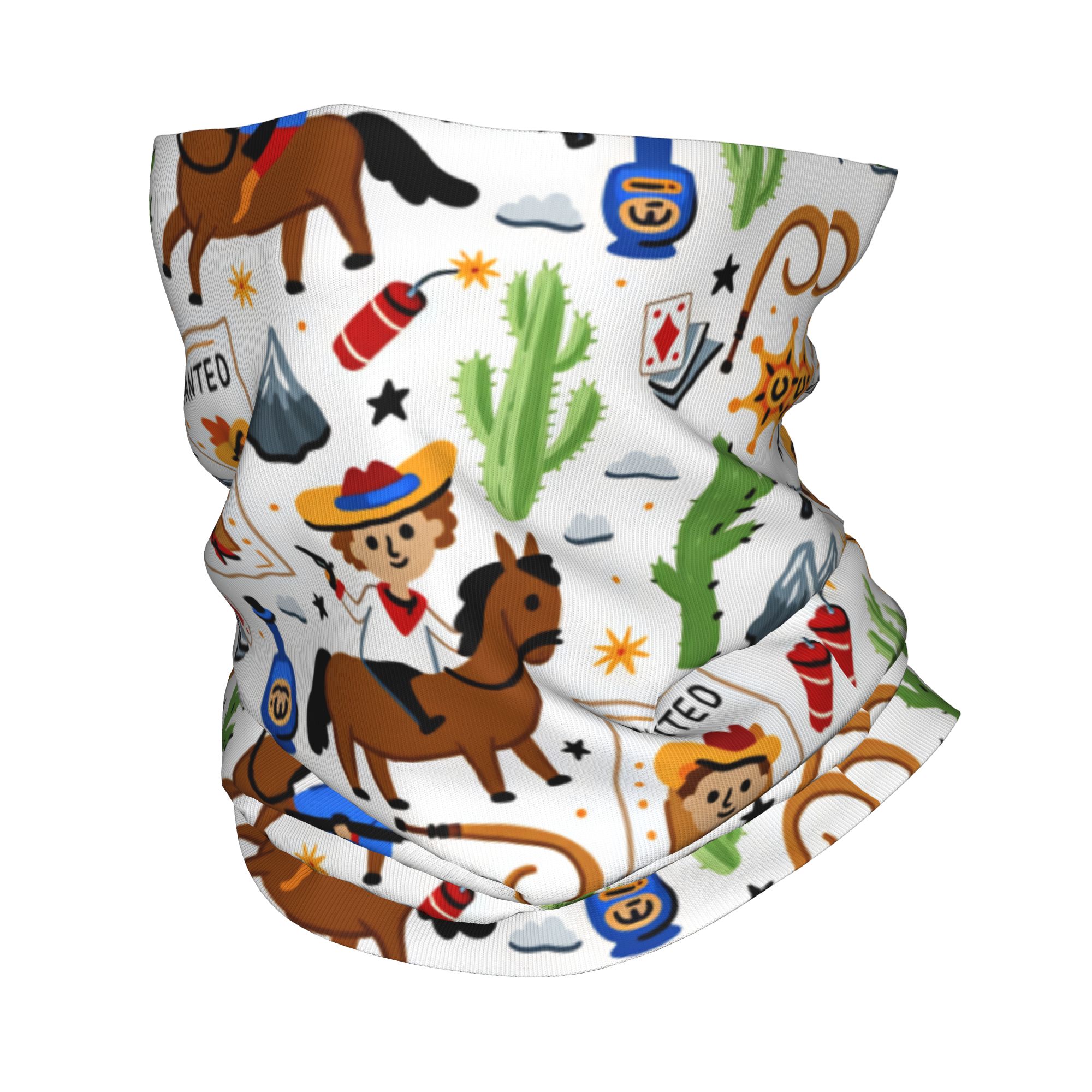 Cartoon Kids Western Cowboy Ba - Kids Face Mask review and price