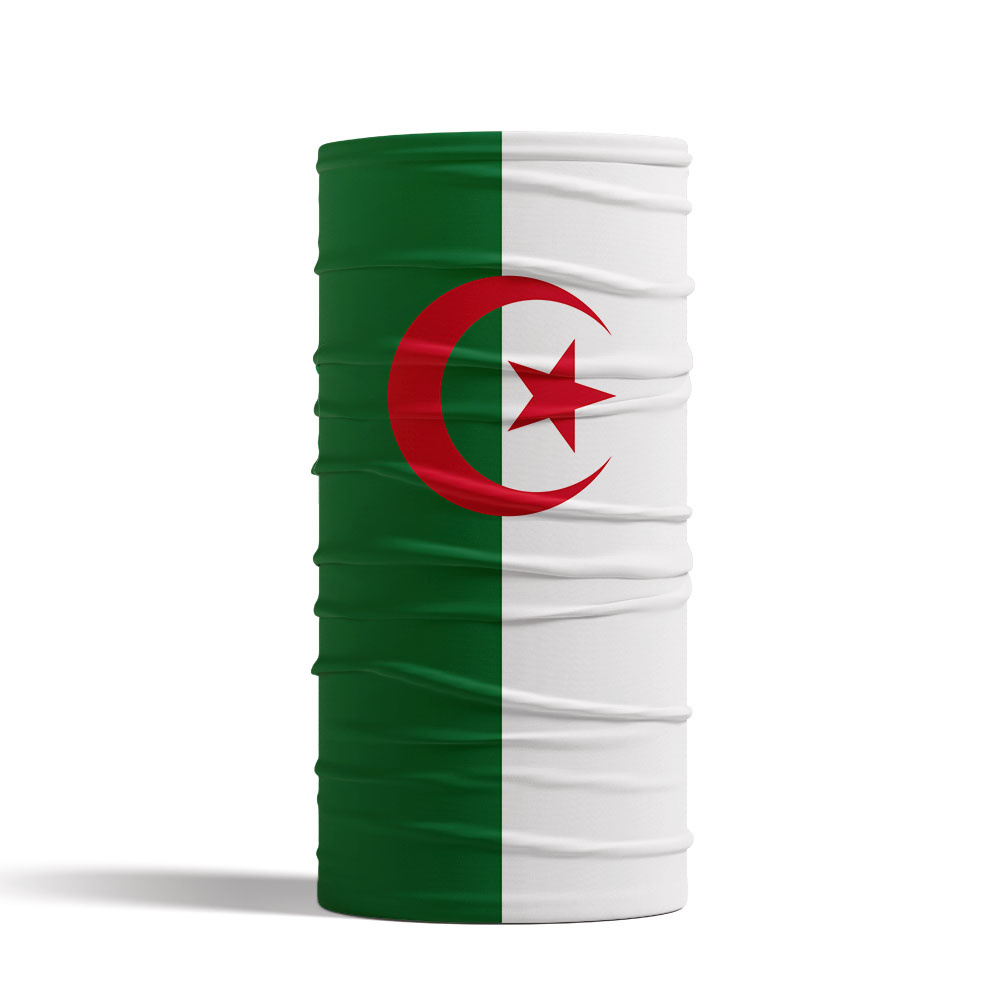 Algeria Flag Printed Bandana H - Neck Gaiter Face Cover review and price