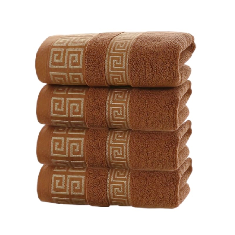 1/4/6pcs Brown Cotton Towels 3 - Cloth Face Mask Washable review and price