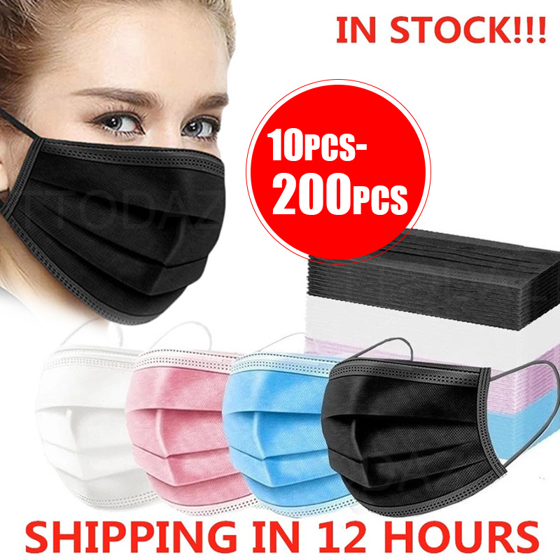 10/50/100/200PCS Disposable Ma - Disposable Mask Blue review and price