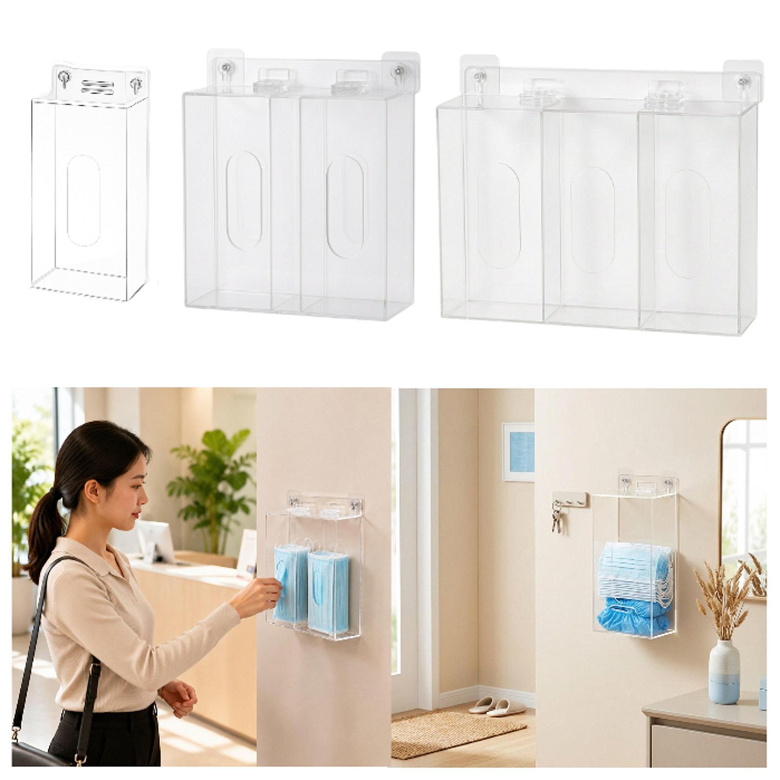 Space Saving Acrylic Glove Box - Face Mask Storage Box review and price