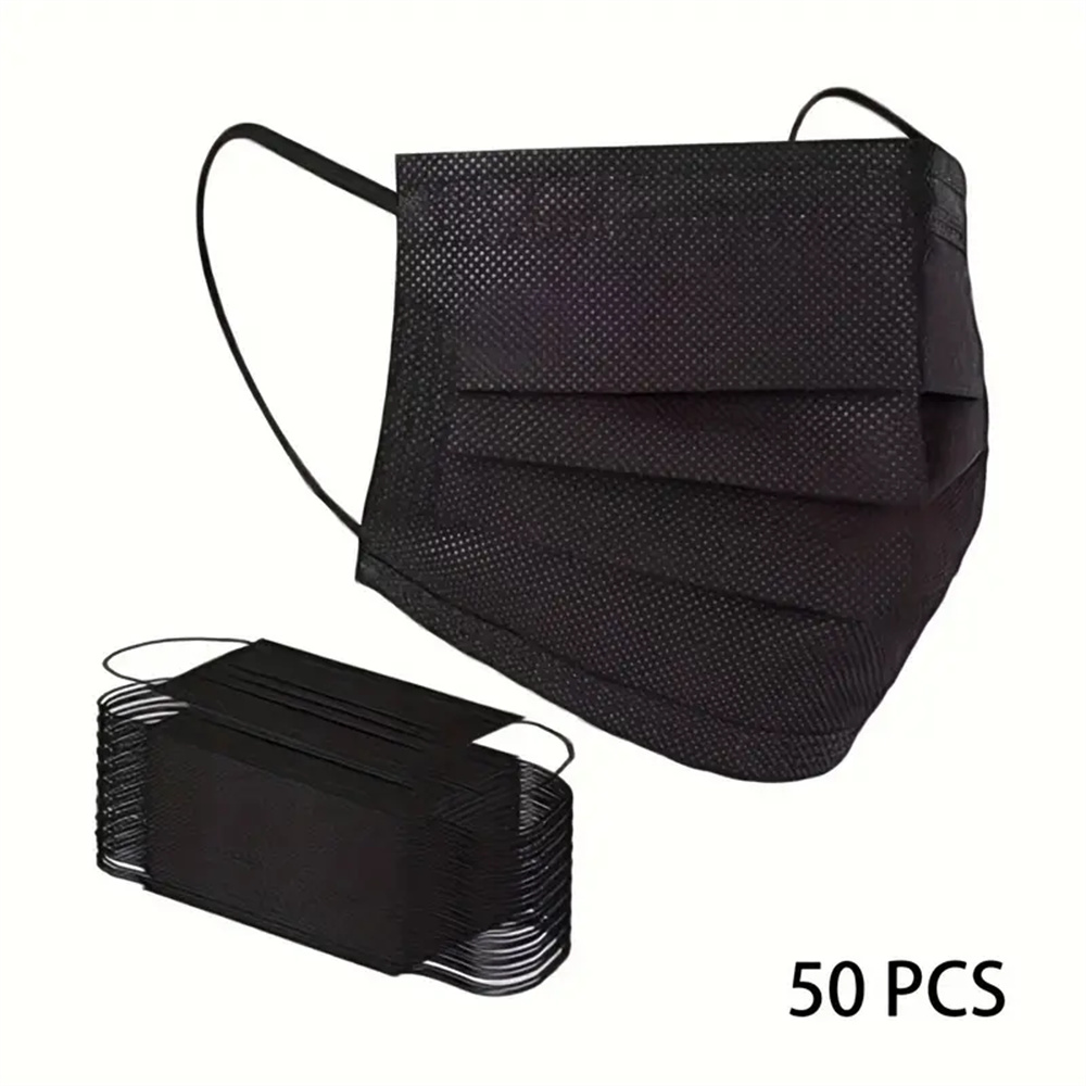 50-200pcs Black Disposable Fac - Black Face Mask Pack review and price