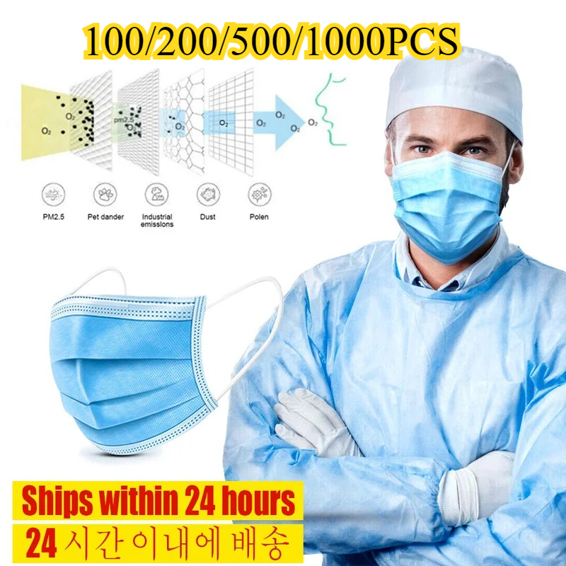 3-Layer Disposable Face Mask-A - Disposable Mask Blue review and price