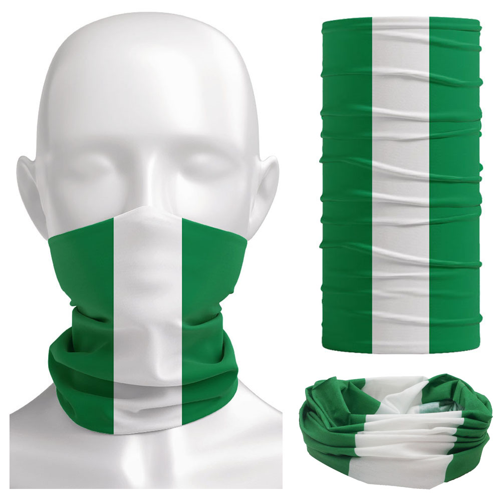 Nigeria Flag Bandanna Women Ne - Neck Gaiter Face Cover review and price