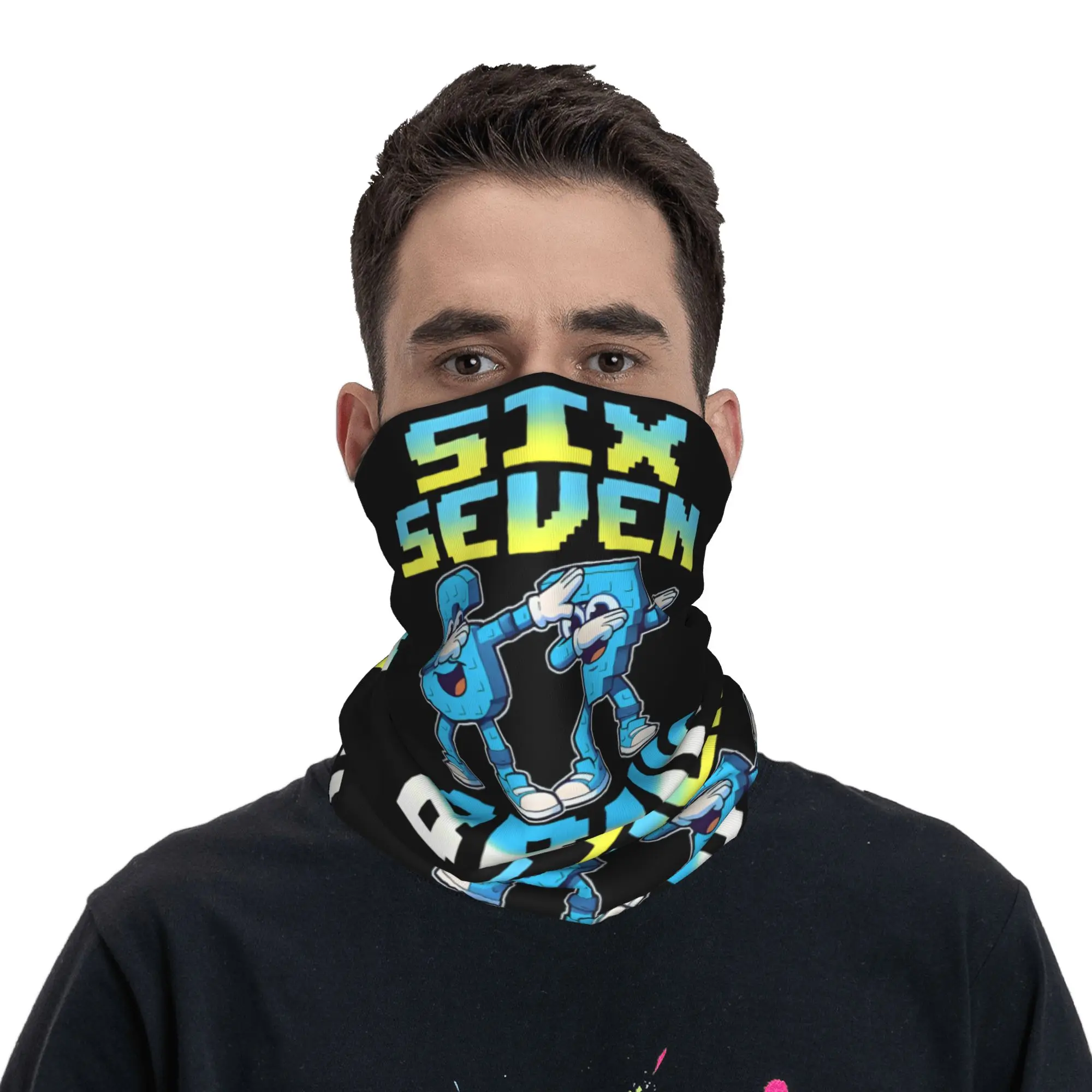 67 Six Seven Meme 6 7 Italian  - Neck Gaiter Face Cover review and price