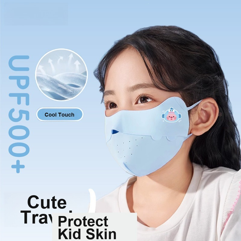 Kids Ice Silk Face Mask Cute P - Kids Face Mask review and price