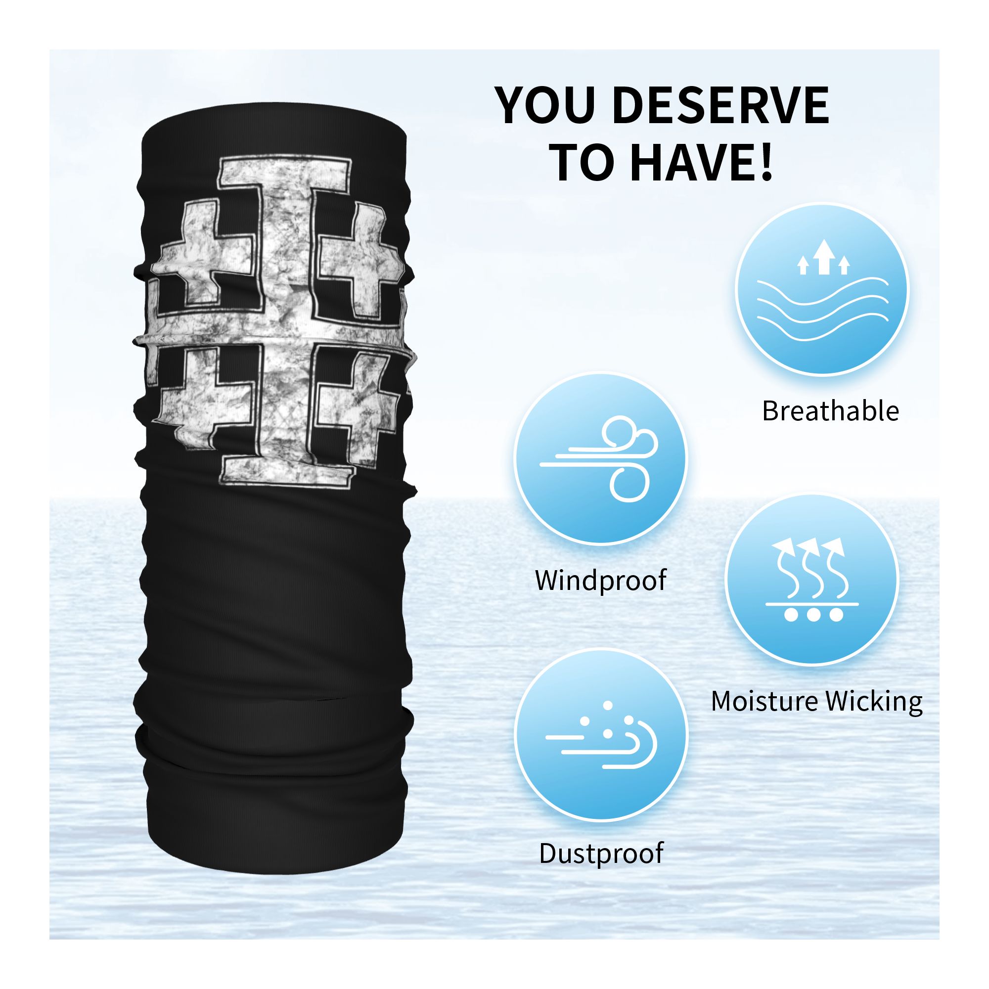 Knight Jerusalem Cross Christi - Neck Gaiter Face Cover review and price