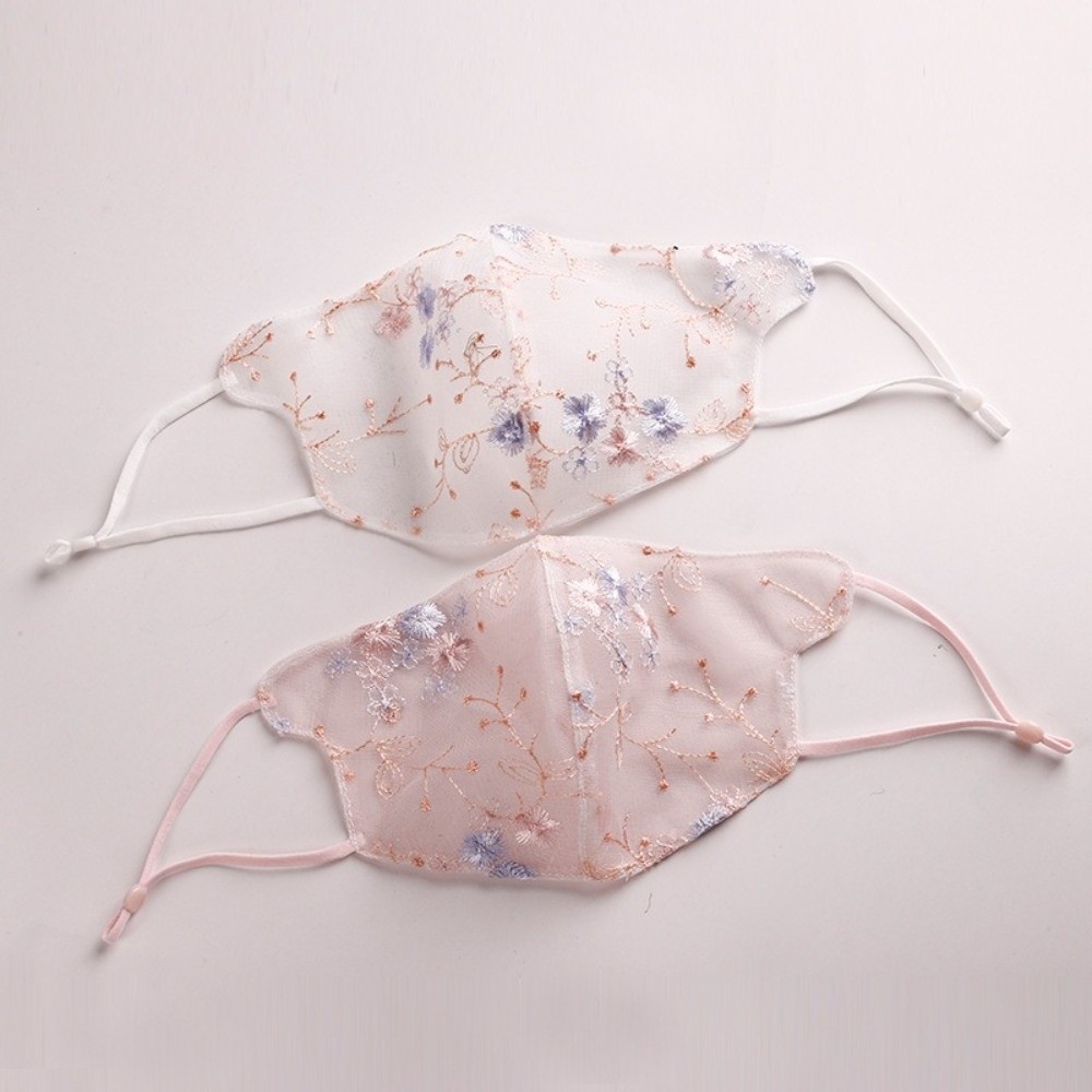 Classical Embroider Flower Vei - Cloth Face Mask Washable review and price